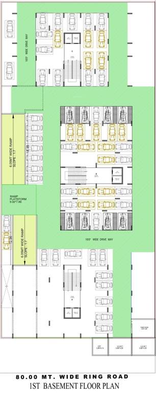  samay aura Block A Cluster Plan for Basement 1