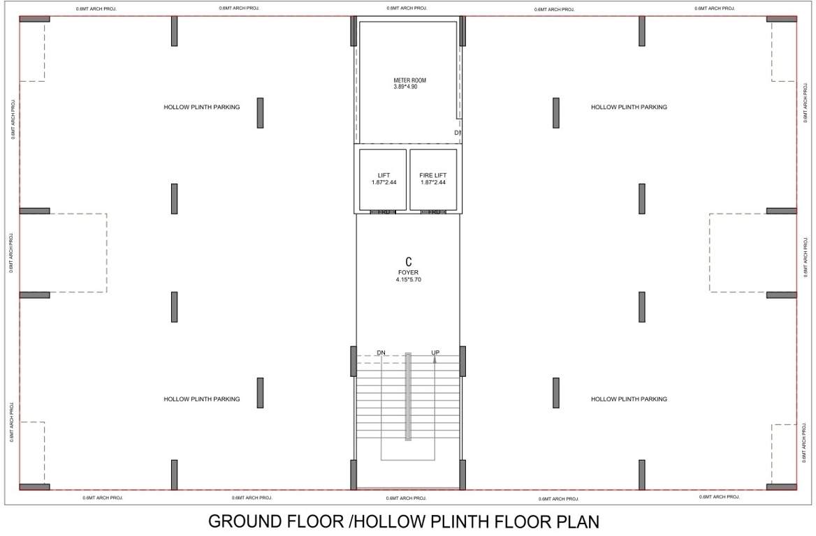  samay aura Block C Cluster Plan for ground Floor