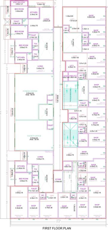  precious infinity Precious Infinity Cluster Plan for 1st Floor