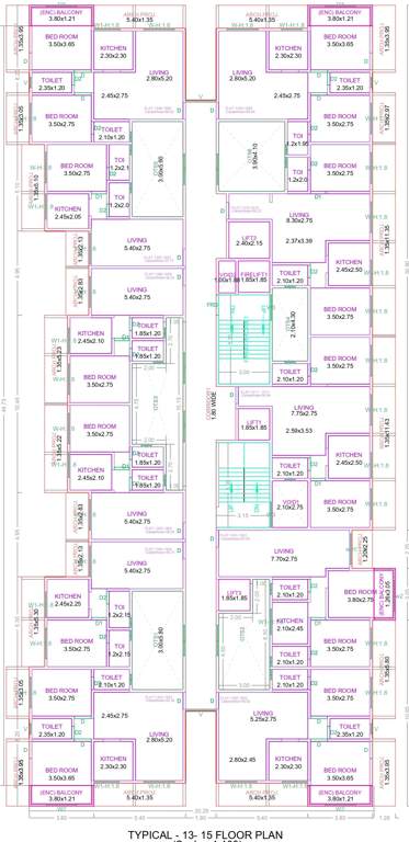  precious infinity Precious Infinity Cluster Plan from 13th and 15th Floor