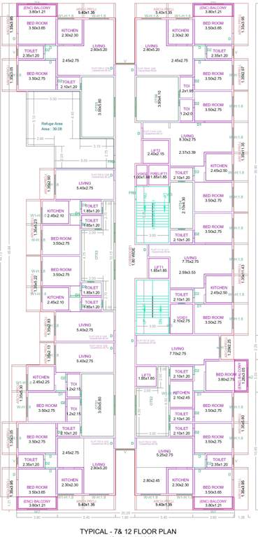  precious infinity Precious Infinity Cluster Plan from 7th and 12th Floor