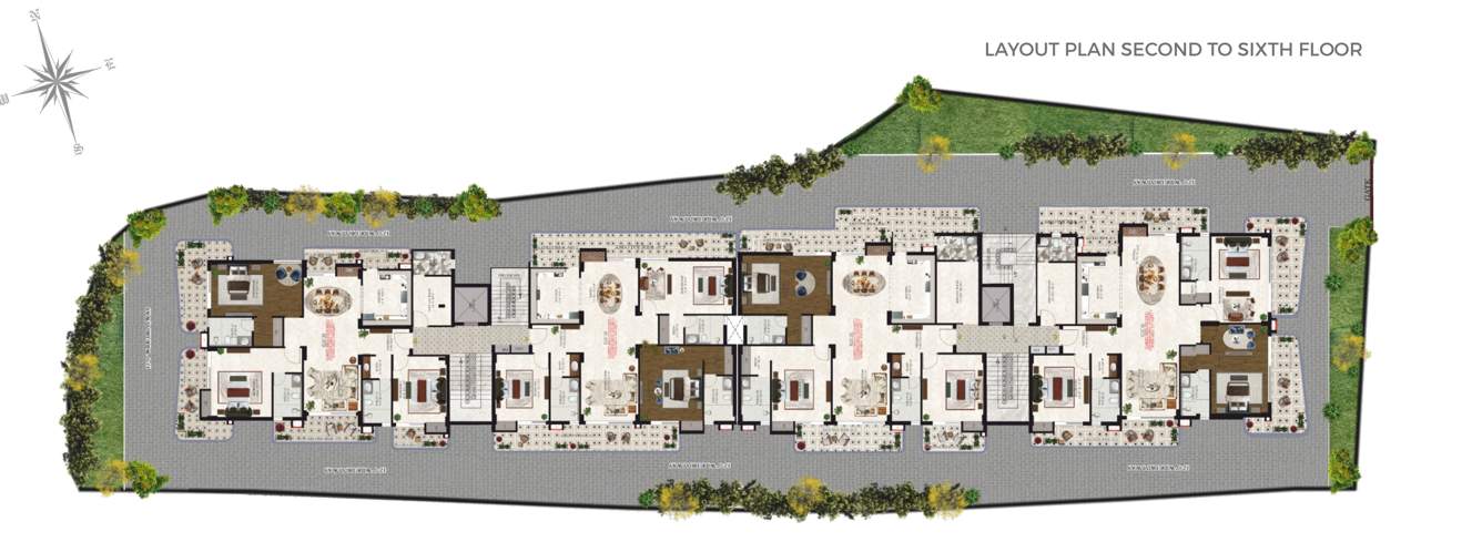  spark hills Spark Hills Cluster Plan from 2nd to 6th Floor