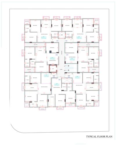  shyam-heavens Shyam Heavens Cluster Plan for Typical Floor