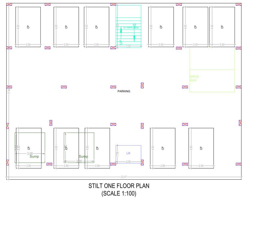  shree arunachala apartments Shree Arunachala Apartments Cluster Plan for ground Floor