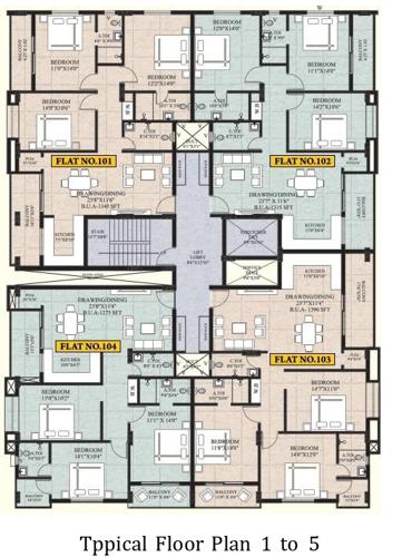 Signature Cluster Plan from 1st to 5th Floor signature Signature Cluster Plan from 1st to 5th Floor