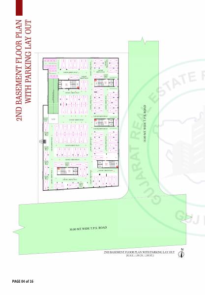  heights Block A, B, C, D & E Cluster Plan for Basement 1 Floor