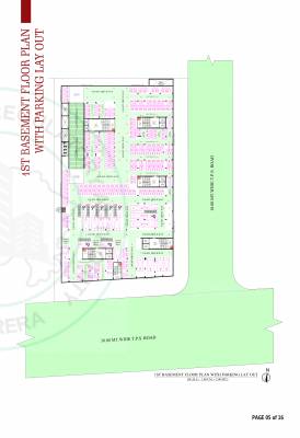  heights Block A, B, C, D & E Cluster Plan for Basement 2 Floor