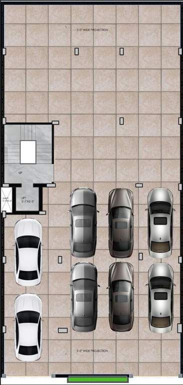  luxury floors south city 1 Sunder Homes Luxury Floors South City 1 Cluster Plan for ground Floor