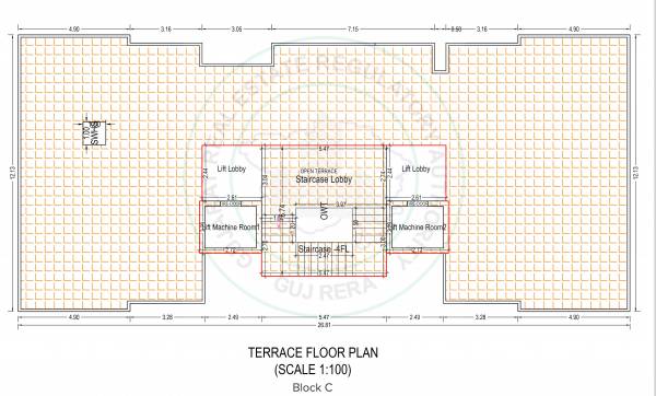  one Block C Cluster Plan for Terrace Floor