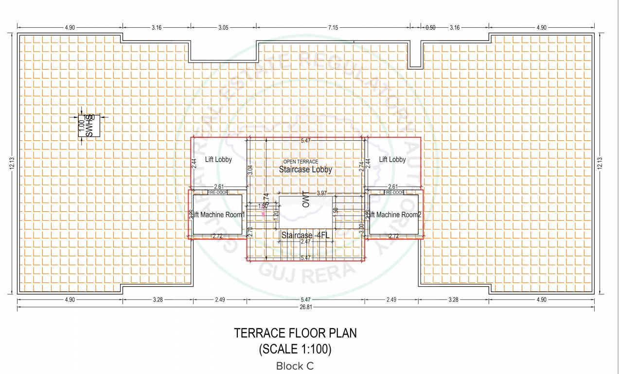  one Block C Cluster Plan for Terrace Floor