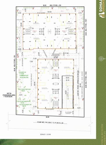  greens Block A, B, C & D Cluster Plan from Typical 1st to 7th Floor