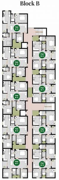 Block B Cluster Plan from 1st to 5th Floor clover Block B Cluster Plan from 1st to 5th Floor