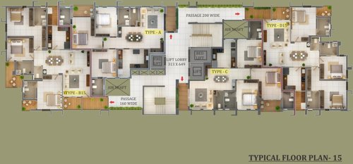  accord Accord Cluster Plan for 15th Floor
