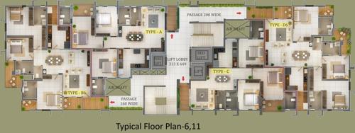  accord Accord Cluster Plan from 6th and 11th Floor