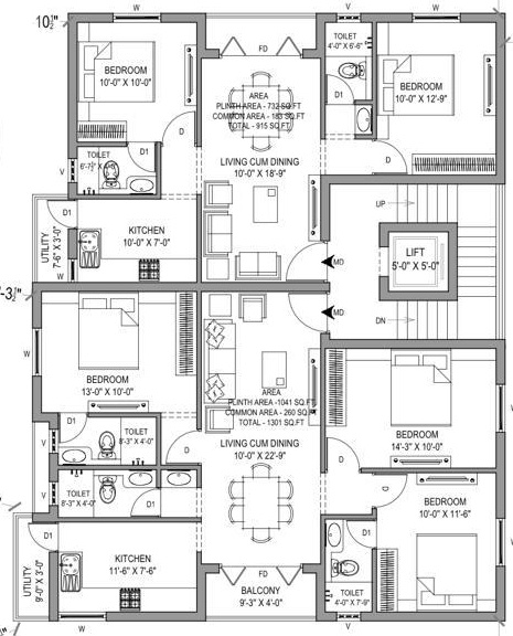  maples Maples Cluster Plan from 1st to 3rd Floor
