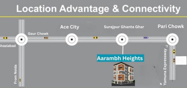 Location Plan aarambh-heights Location Plan