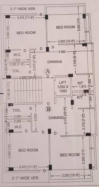  kailash-tower Kailash tower Cluster Plan from 1st to 4th Floor