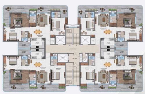 Twin Towers Cluster Plan from 1st to 14th Floor twin-towers Twin Towers Cluster Plan from 1st to 14th Floor