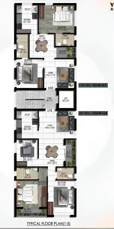  gayatri Harmony Gayatri Cluster Plan from 1st to 5th Floor