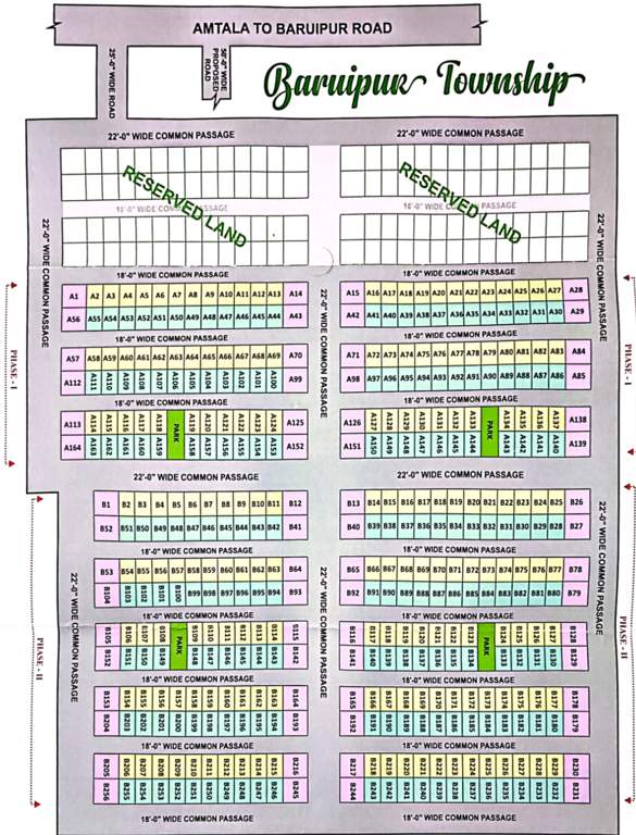  baruipur township Layout Plan
