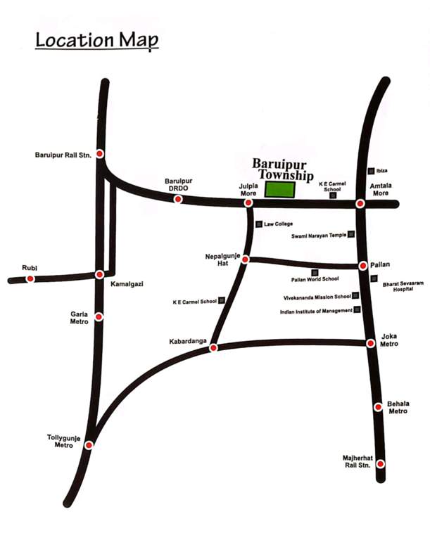  baruipur township Location Plan