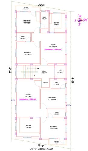  aquila Arjun Aquila Cluster Plan from 1st to 3rd Floor