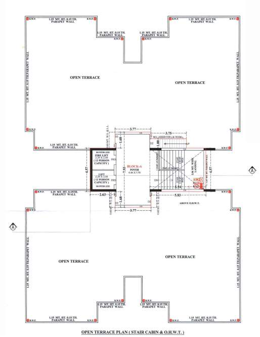  sarvasva pearl A Cluster Plan for open terrace Floor