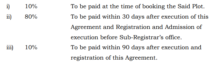 satvam-hills-c1 Construction Linked Payment (CLP) Payment Plan