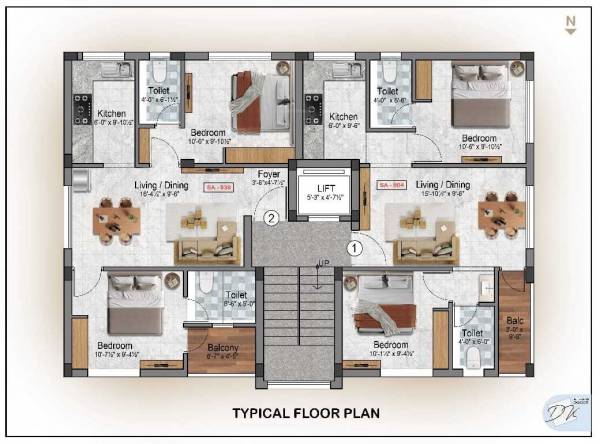 clusterPlan of Precision Aranya Residence