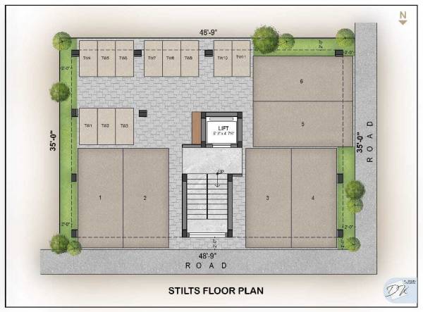 clusterPlan of Precision Aranya Residence