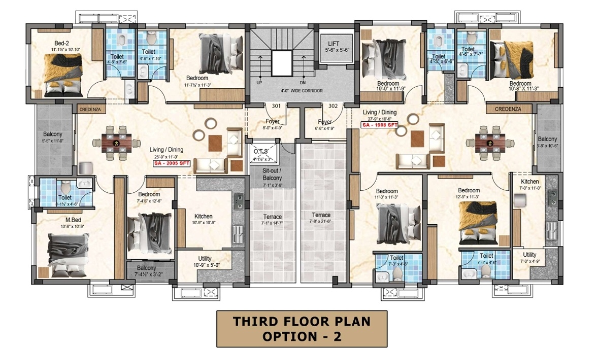  elite Elite Cluster Plan for 3rd Floor