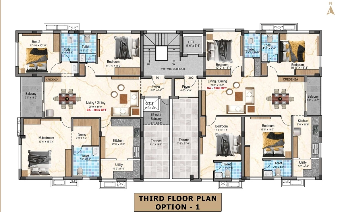 elite Elite Cluster Plan for 3rd Floor