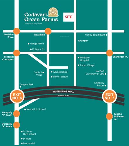  godavari-green-farms Location Plan