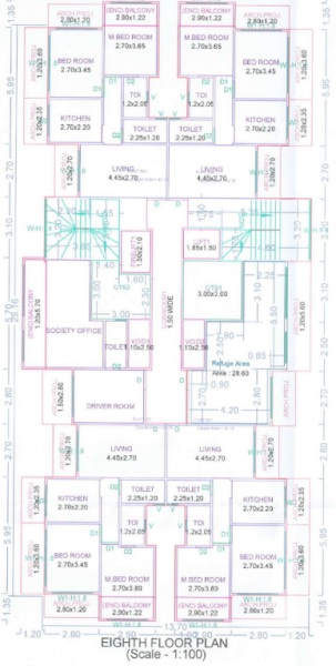  krishna-sadan Krishna Sadan Cluster Plan for 8th Floor