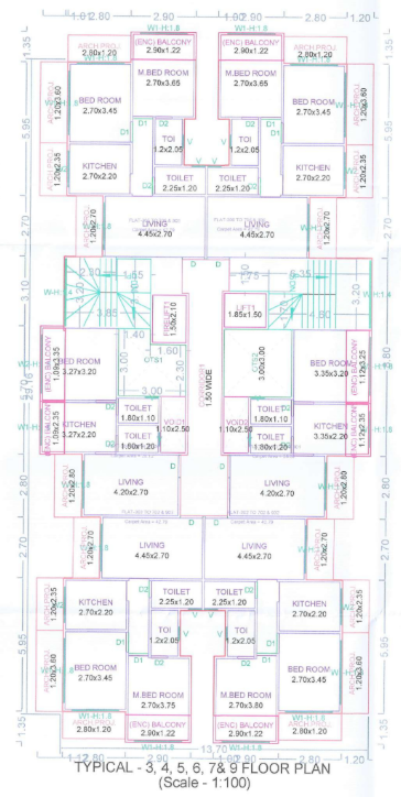  krishna sadan Krishna Sadan Cluster Plan from 3rd. 4rth, 5th, 6th, 7th , 9th Floor