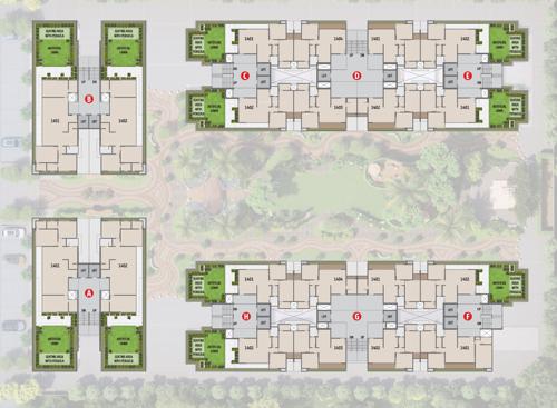  the-park-by-parmeshwar Cluster Plan for 14th Floor