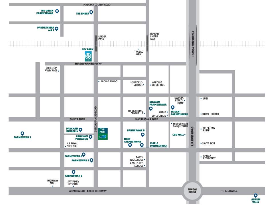  the park by parmeshwar Location Plan