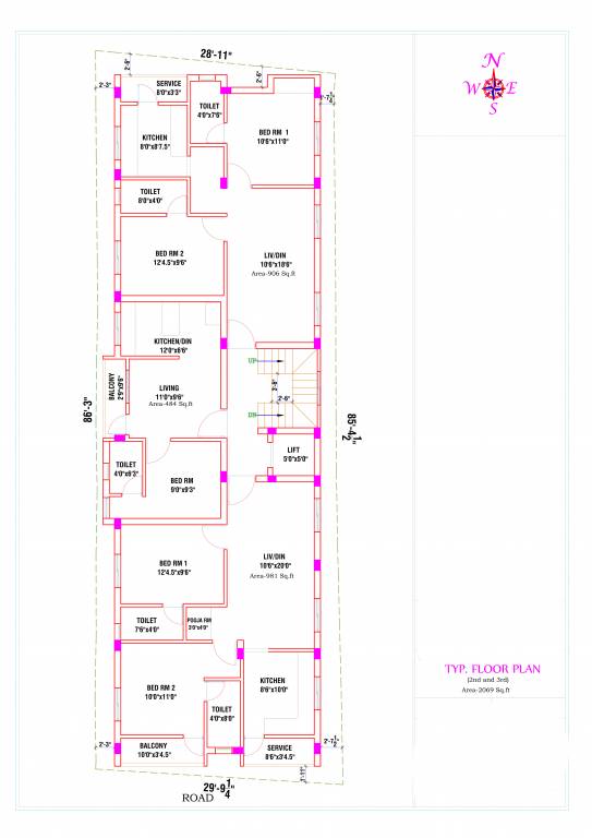  svf Arjun SVF Cluster Plan from 2nd to 3rd Floor