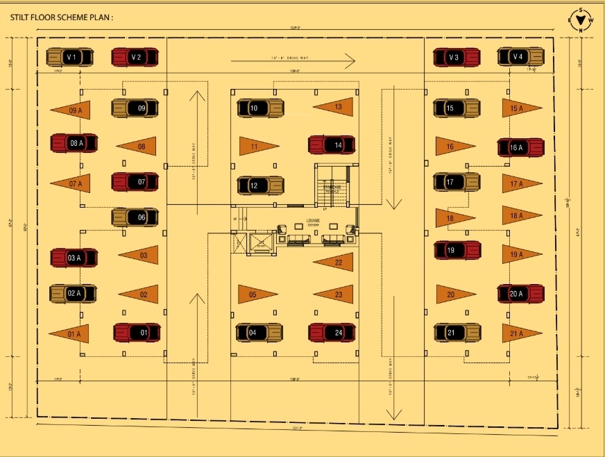 saara homes Saara Cluster Plan for ground Floor