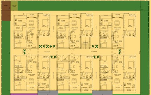 Saara Cluster Plan from 1st to 4th Floor saara-homes Saara Cluster Plan from 1st to 4th Floor