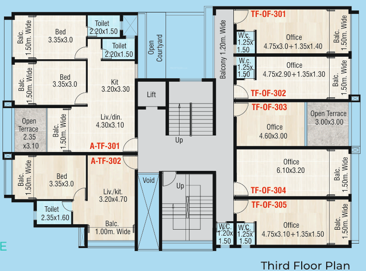  silicon valley Block A Cluster Plan for 3rd Floor