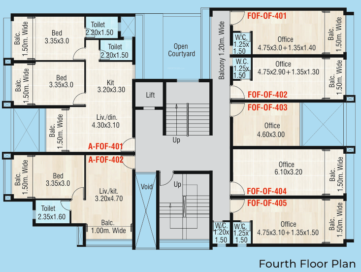  silicon valley Block A Cluster Plan for 4th Floor