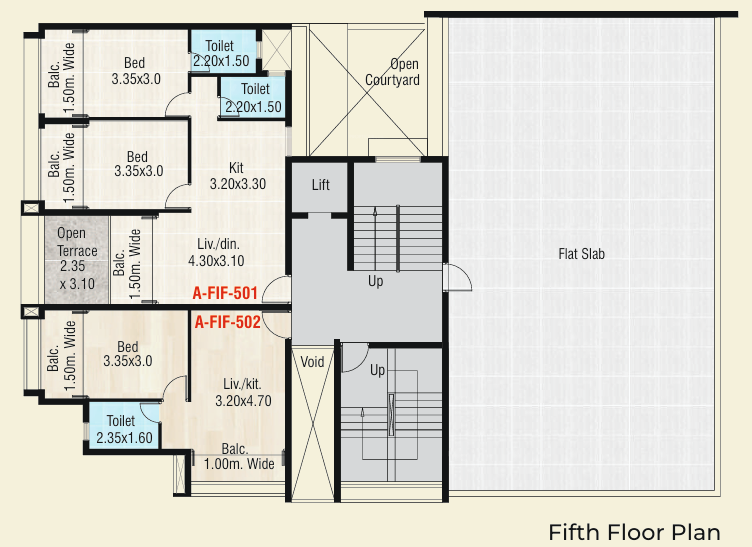  silicon valley Block A Cluster Plan for 5th Floor