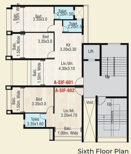  silicon valley Block A Cluster Plan for 6th Floor