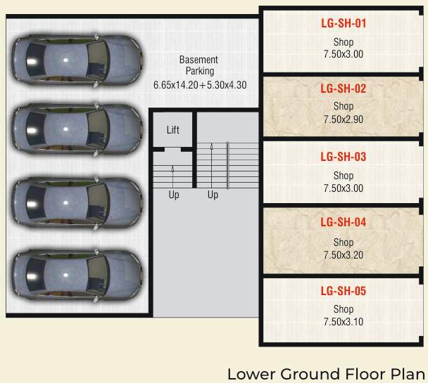  silicon valley Block A Cluster Plan for Lower Ground Floor