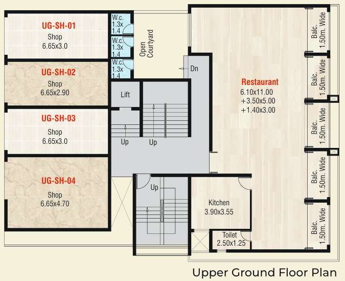  silicon valley Block A Cluster Plan for Upper Ground Floor