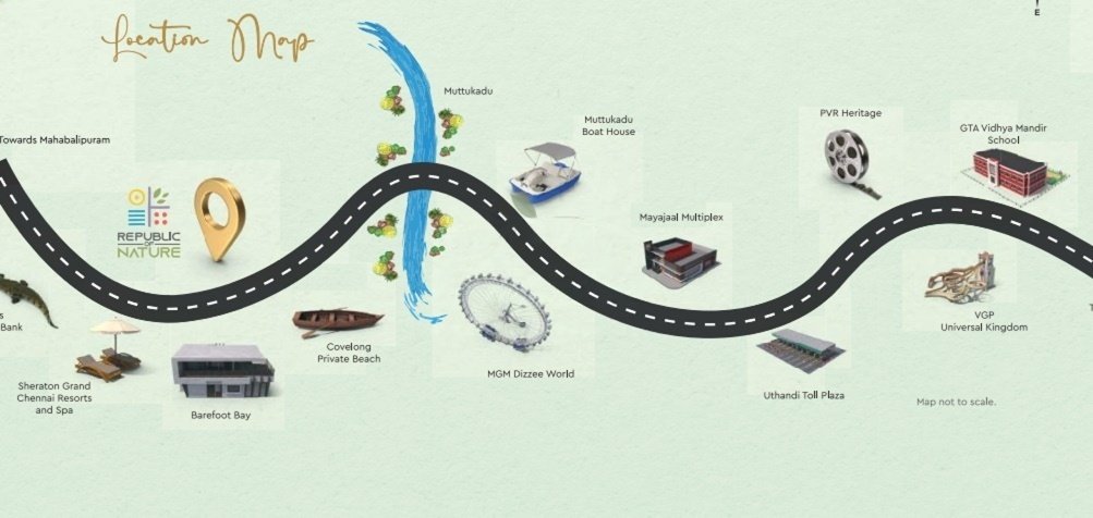  bharathi ron luxury villa Location Plan