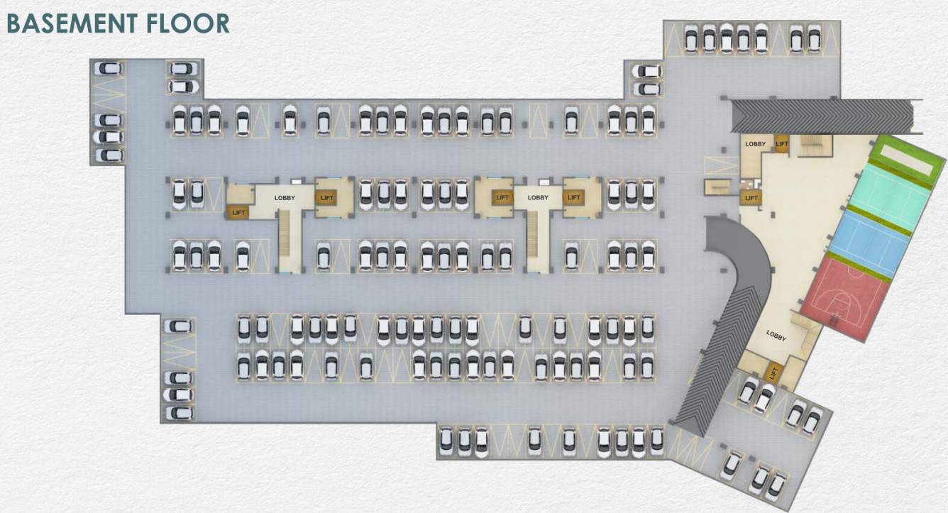  ask serinity Tower A, B, C Basement Cluster Plan