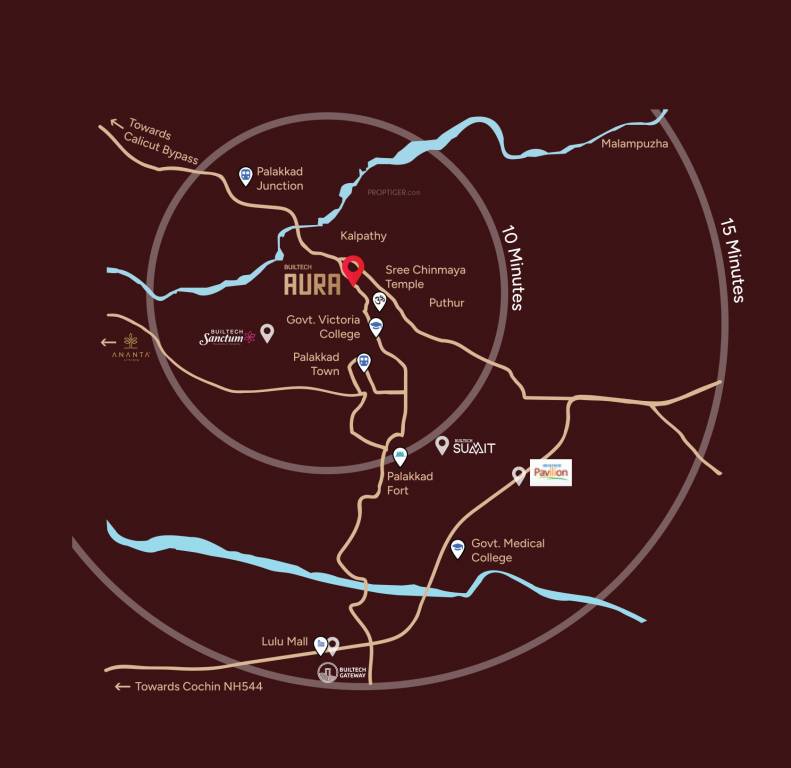 builtech aura Location Plan