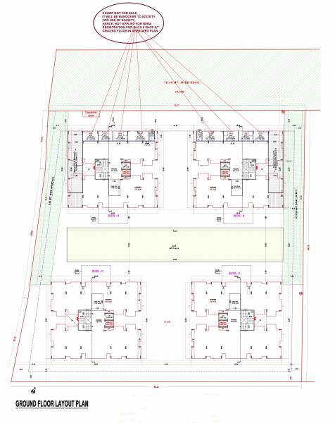 Block A, B, C, D Cluster Plan for ground Floor shivantaa-sky Block A, B, C, D Cluster Plan for ground Floor
